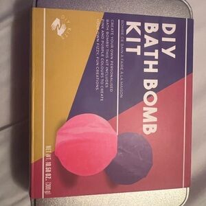 DIY Bath Bomb Kit with Pink and Purple Colors